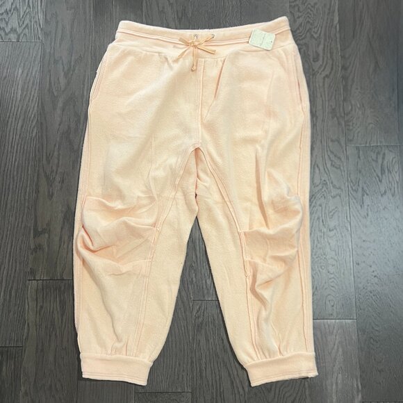 Free People Intimately Women Tender Peach Day Off Fleece Joggers Size M NWT 78$ - Picture 5 of 6